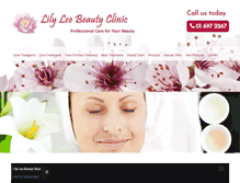 Tablet Screenshot of lilyleebeauty.com